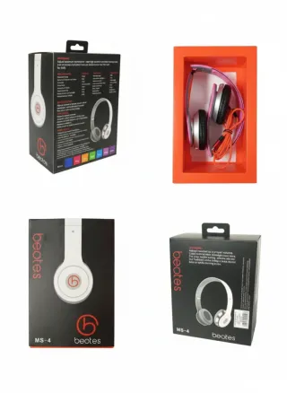 Auriculares beotes MS-4 rosa