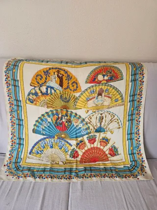 Pañuelo Seda Loewe Abanicos Multicolor