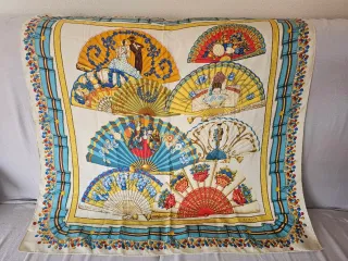 Pañuelo Seda Loewe Abanicos Multicolor