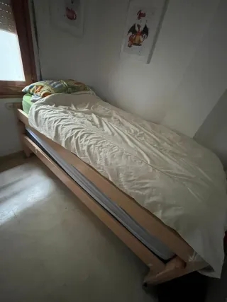 Cama nido con cajones madera