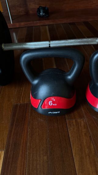 Equipo de pesas con discos