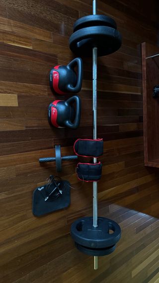 Equipo de pesas con discos