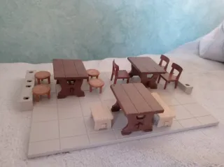 Mesas Playmobil banquete medieval HH