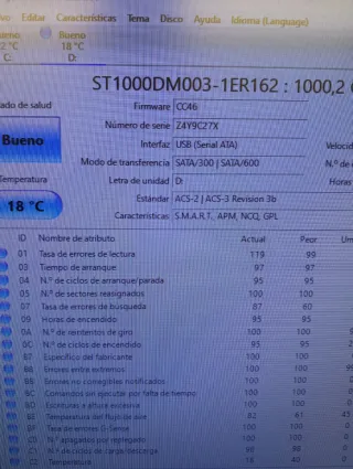 Disco Duro Seagate 1TB SATA 3.5