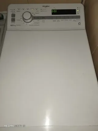 Lavadora Whirlpool 6.5 Kg 1200 rpm
