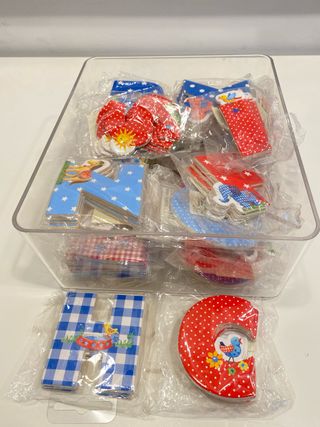 Lote letras abecedario autoadhesivas Spiegelburg