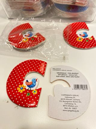 Lote letras abecedario autoadhesivas Spiegelburg