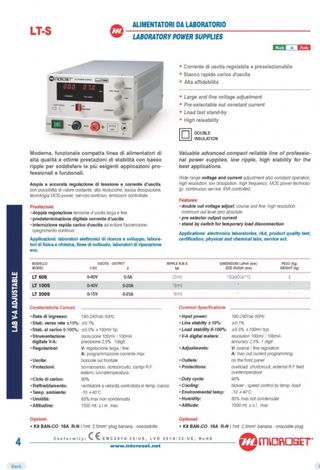 Fuente de Alimentación PRO  Microset LT100S