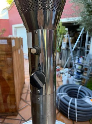 Calentador Exterior Gas Enders Acero Inox,