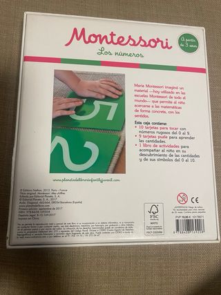 Montessori Los números juego educativo