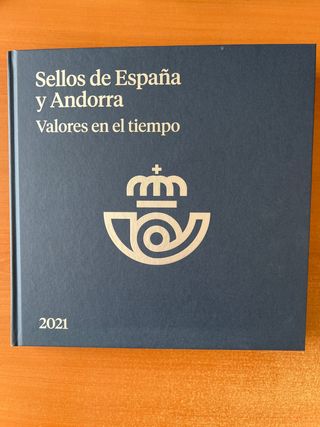 Libro Sellos España y Andorra 2021 Valores Tiempo
