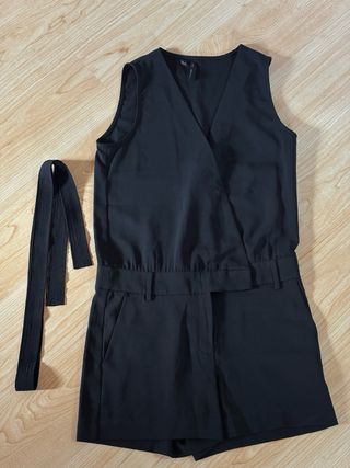 Mono traje negro Mango