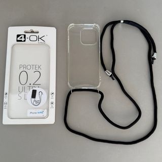 Funda iPhone 14 Pro 4-OK Transparente Cuerda