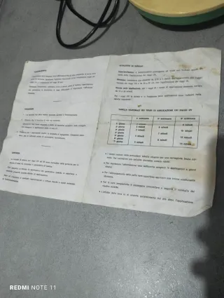 Lampada Abbronzante Vintage Verde