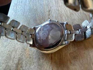 Reloj Seiko Kinetic Plata y Blanco