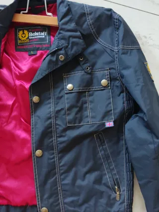 Chaqueta Belstaff Hombre Negra Forro Rosa