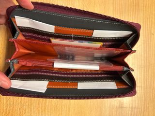 Billetera Mywalit piel mujer nuevo con etiquetas