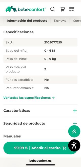 Mini Cuna Colecho + Colchón