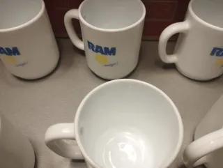 Lote 6 Tazas RAM Vintage