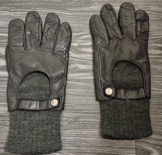 Guantes Adolfo Dominguez Cuero Negro