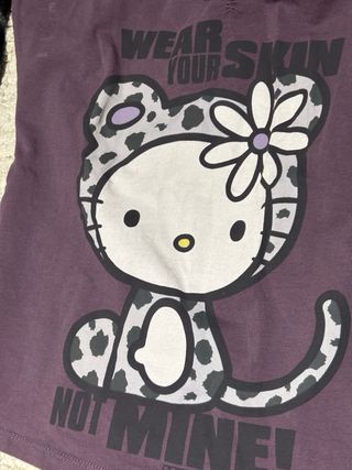 Top sin tirantes Hello Kitty morado