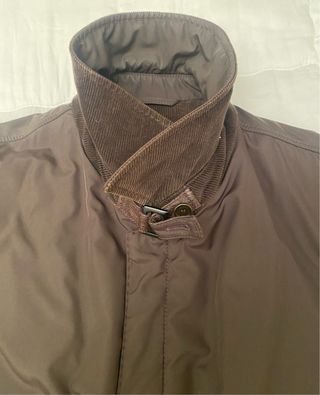 Chaquetón impermeable caballero marrón