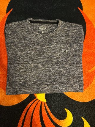 Jersey hollister manga larga Gris Jaspeado