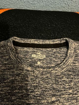 Jersey hollister manga larga Gris Jaspeado