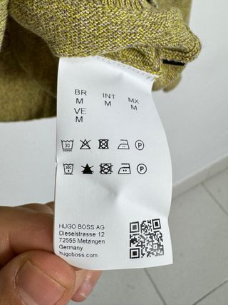 Jersey Hugo Boss Italiano Amarillo Talla M