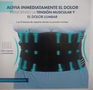 Faja Lumbar Negra y Azul