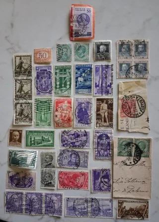 40 francobolli misti Regno di Italia