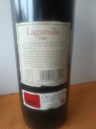 Vino Crianza LAGUNILLA 1989 D.O.Rioja