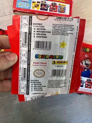 Sobres Super Mario Play Time Stickers Album