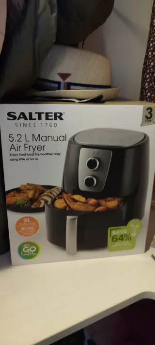 Freidora de aire Salter 5.2L Manual
