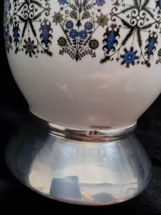 Jarrón Porcelanas Guillen Vintage antiguo Animales