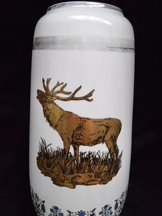 Jarrón Porcelanas Guillen Vintage antiguo Animales