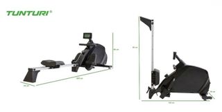 Máquina de remo Tunturi R20 COMPETENCE plegable