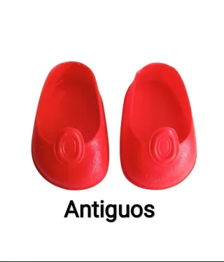 Antiguos zapatos de botón rojos Nancy originales