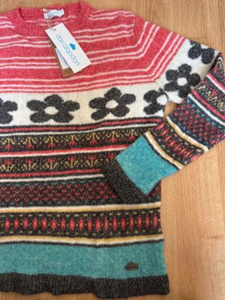 Jersey Don Algodón Multicolor Flores