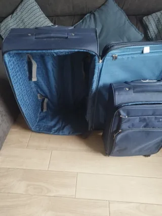 Maletas de viaje azules