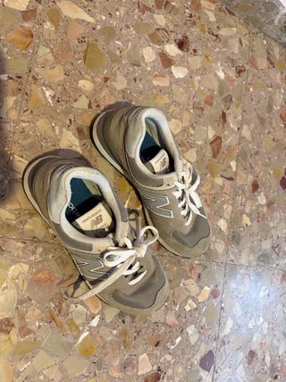 Zapatillas New Balance Beige/Gris