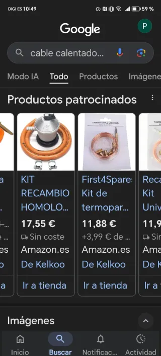 Cable nuevo con mazorca