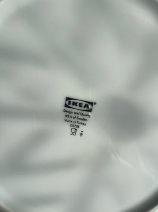 Vajilla Ikea  Blanca