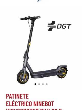 Patinete Eléctrico Negro ninebot MAX