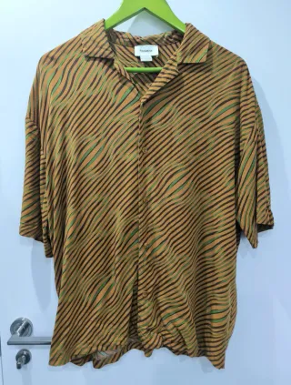 Camisa manga corta estampada de Pull&Bear