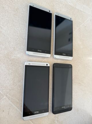 4x HTC One M7 Plata 32GB + Accesorios