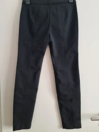 Pantalones Mango Negros Cremallera