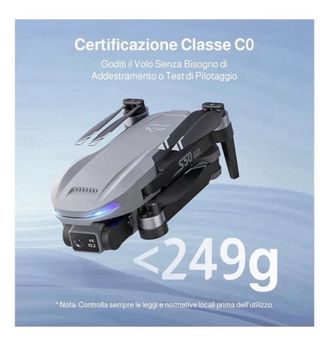 Drone S50 lite 4k con telecomando e accessori