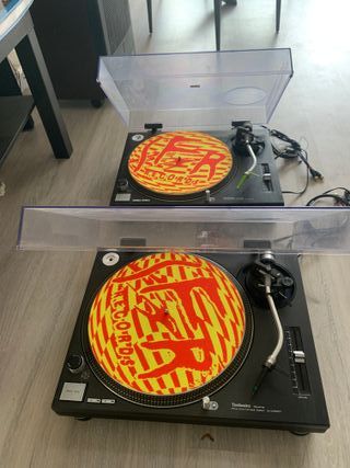 Par Technics SL-1210 MK2 Negro