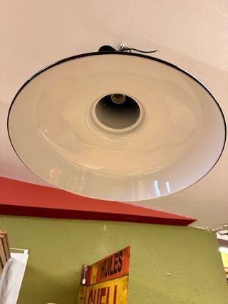 2 Grandi Lampade Industriali Antiche